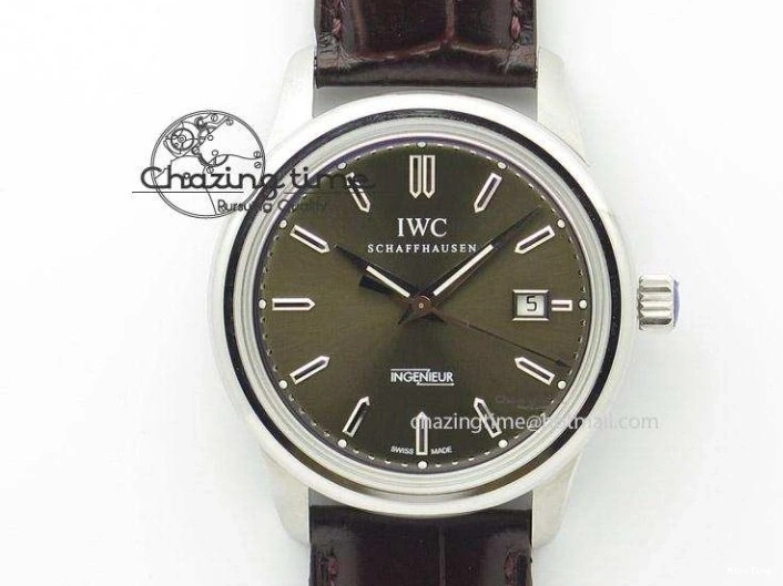 MIROTIME 0316 Affordable Ingeniuer St.Laurens SS Brown Dial MK 1:1 Best Edition On Black Leather Strap A 7365